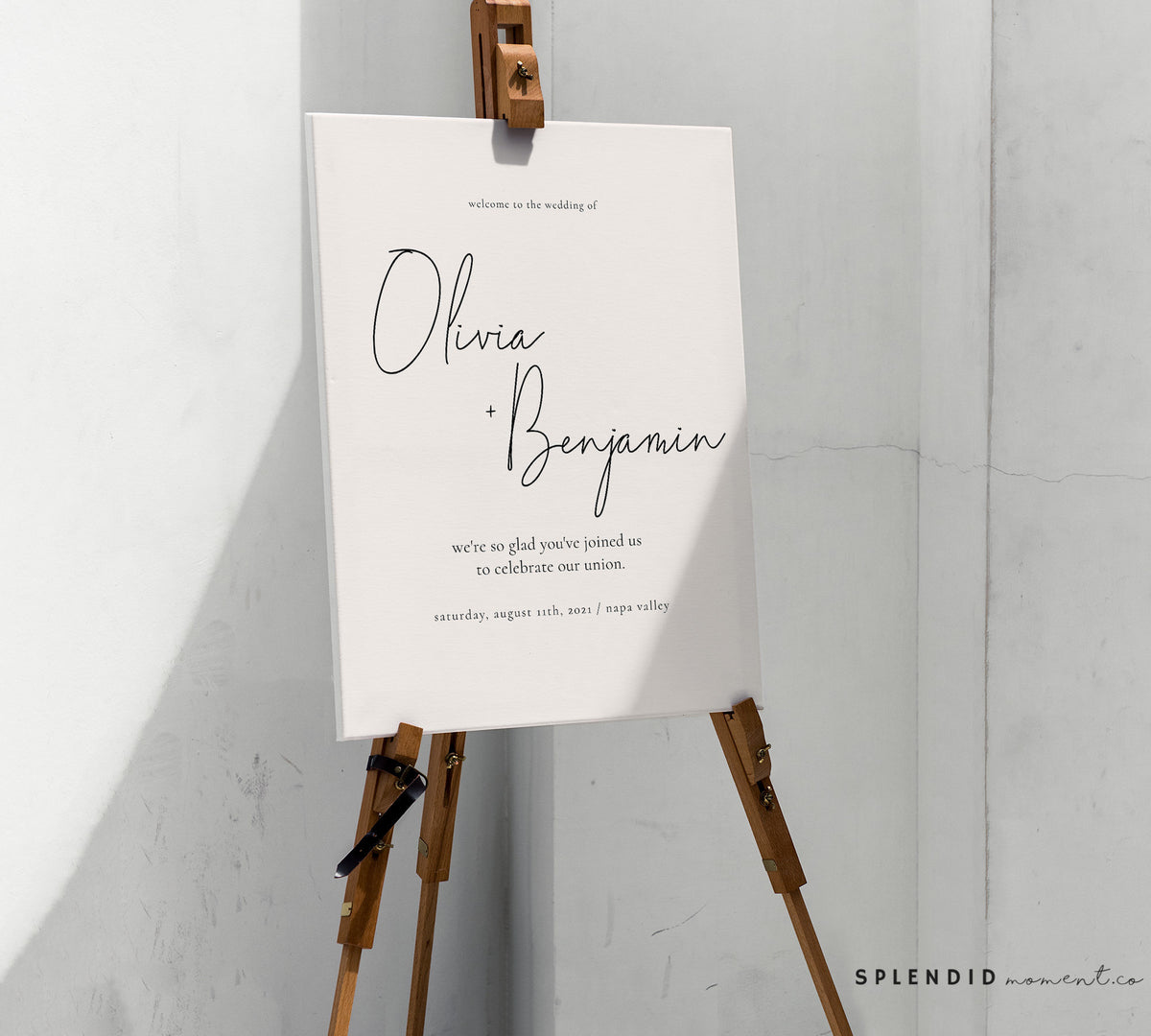 Modern Wedding Welcome Sign Template, Editable Neutral Welcome Wedding ...