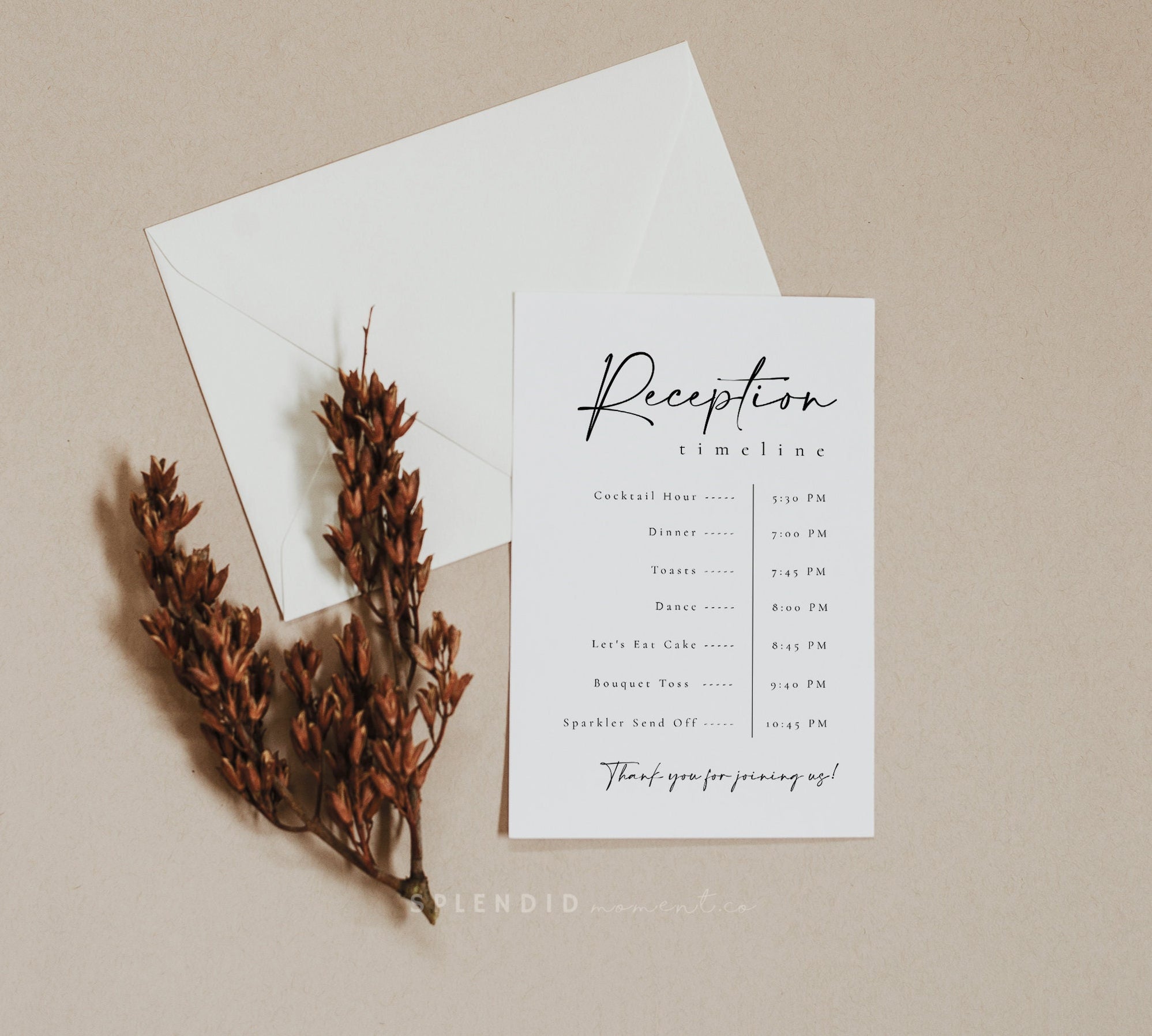Wedding Timeline Sign Template, Reception Timeline Sign and Card Set ...
