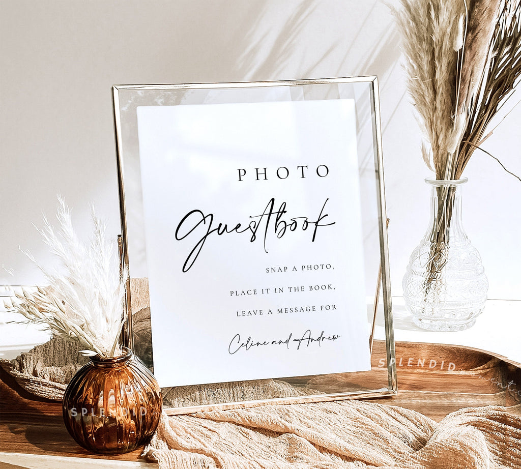 Editable Modern Wedding Photo Guestbook Sign Template, Printable Photo – Splendid Moment editable-modern-wedding-photo-guestbook-sign-template-printable-photo-splendid-moment