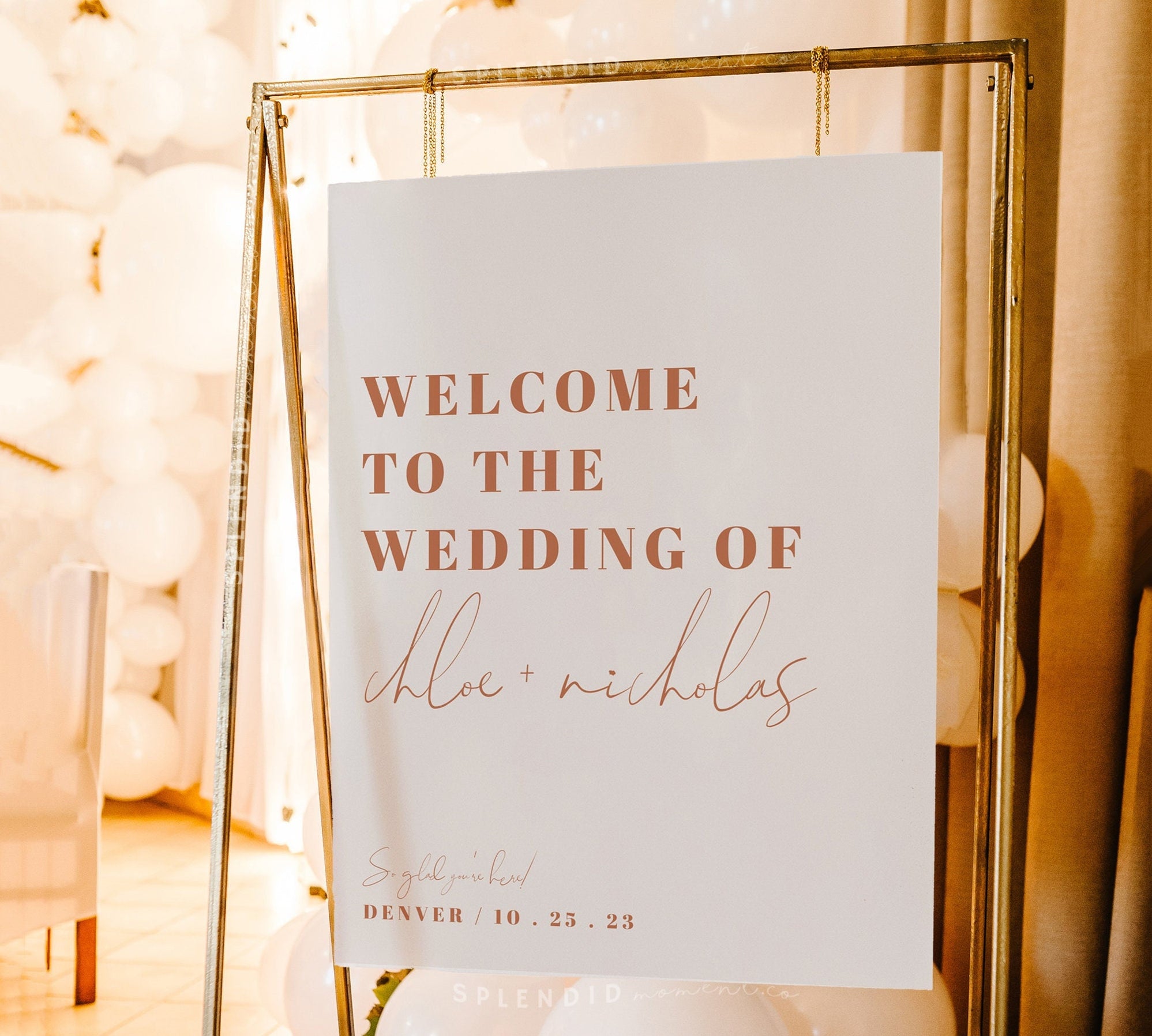Terracotta Welcome Wedding Sign Template, Terracotta Welcome Sign, Ora ...