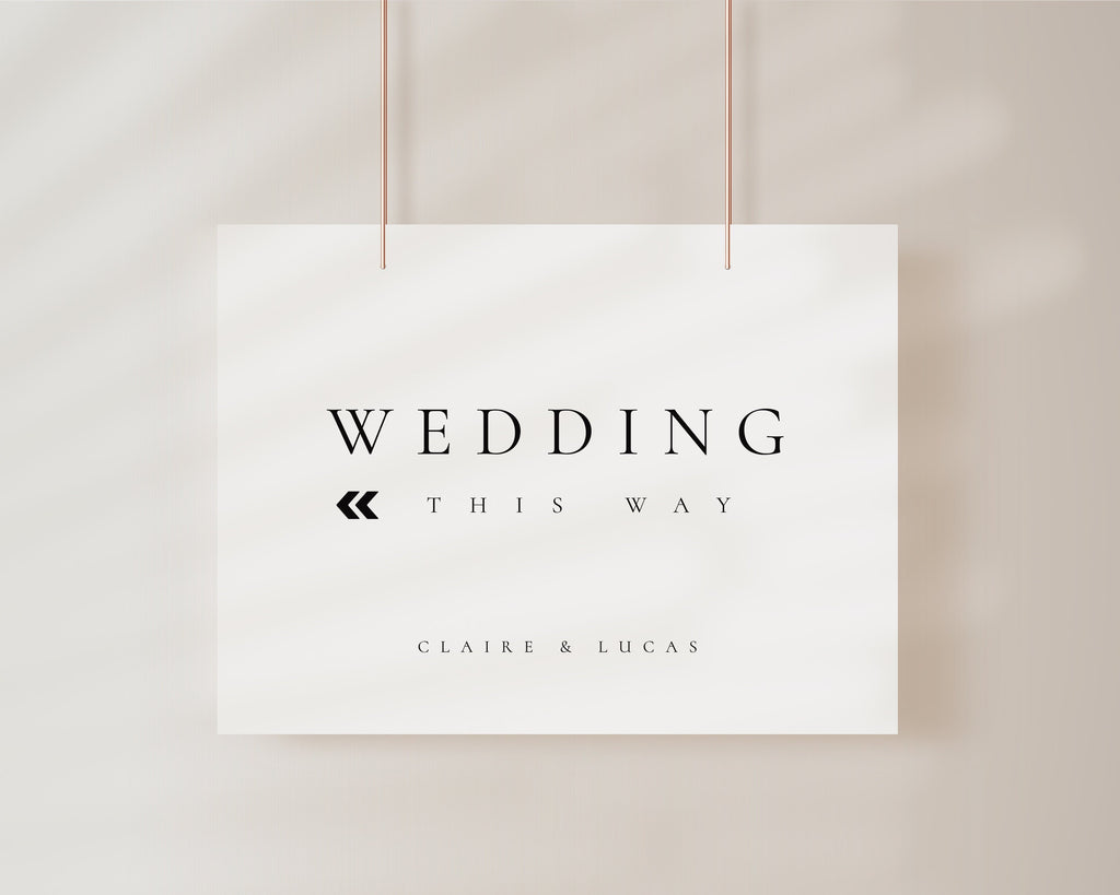 Splendid Sign Wedding Directions Arrow Sign Template, Wedding Directions Sign, Weddi ...