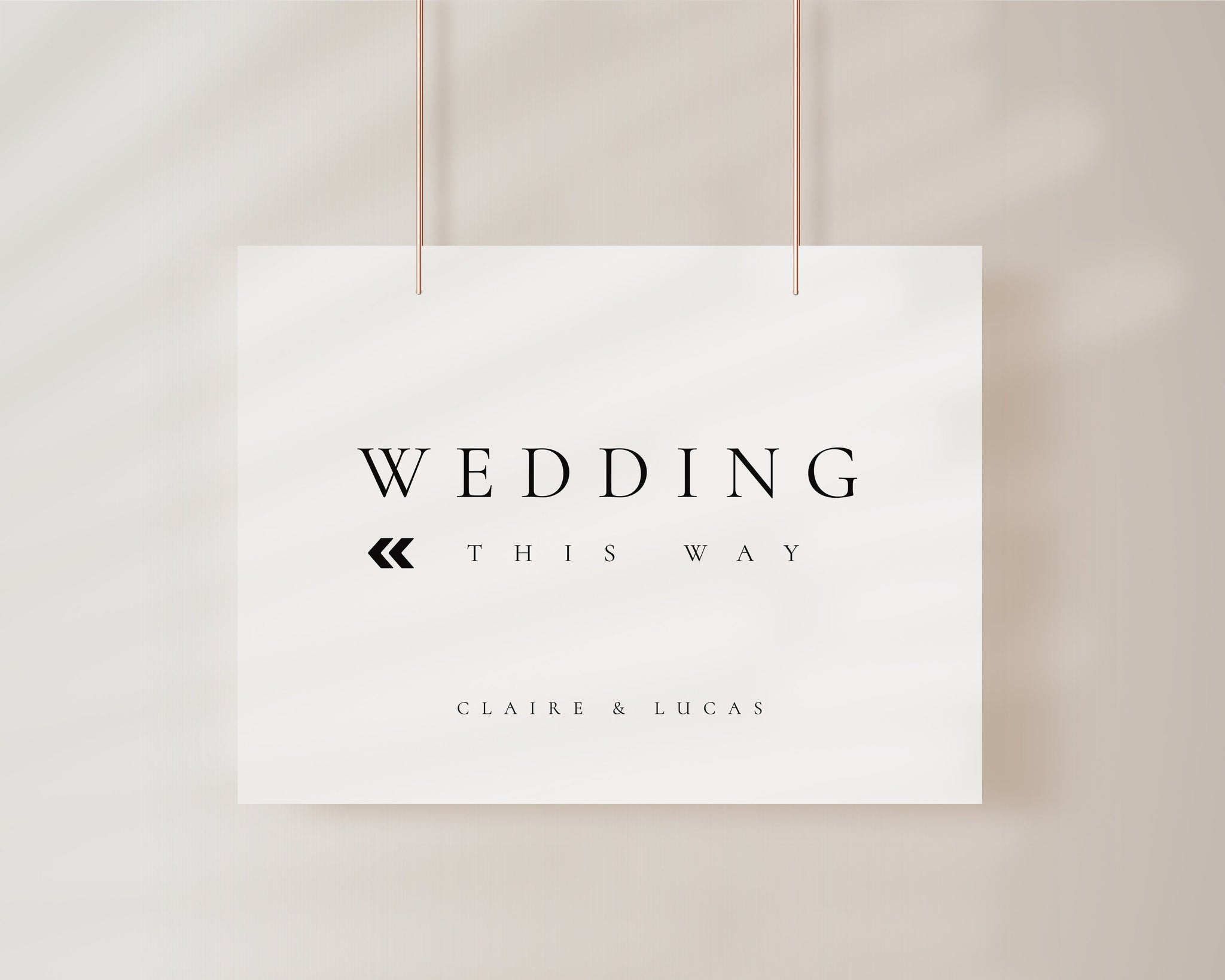 Wedding Directions Arrow Sign Template, Wedding Directions Sign, Weddi ...