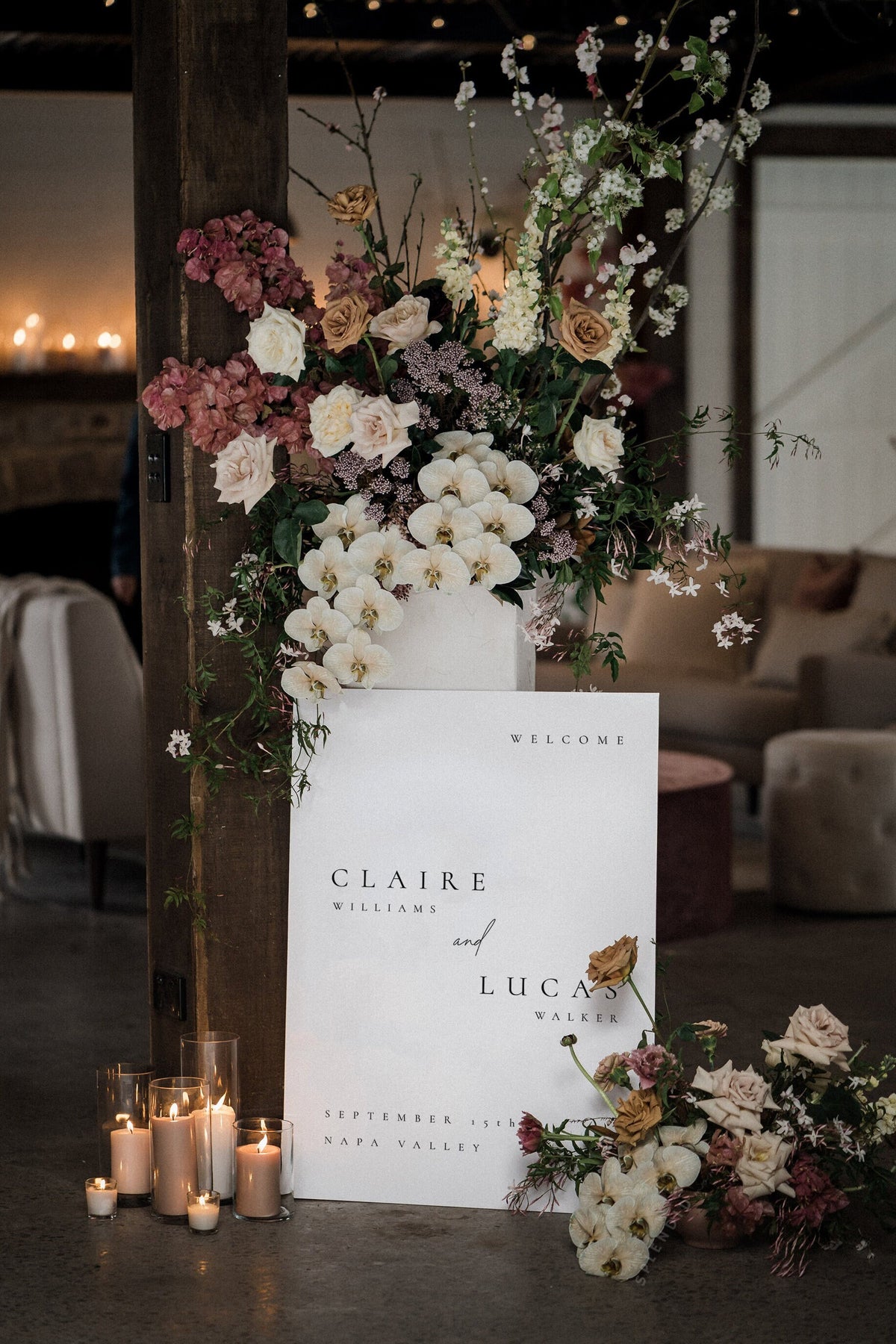 Splendid Sign Modern Wedding Welcome Sign Template, Minimalist Welcome Sign, Ceremon ...